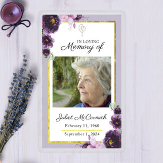 Laminated Double-Sided Memorial Cards