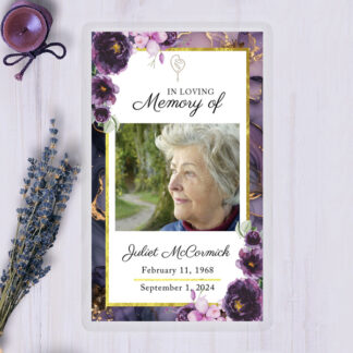 Laminated Double-Sided Memorial Cards