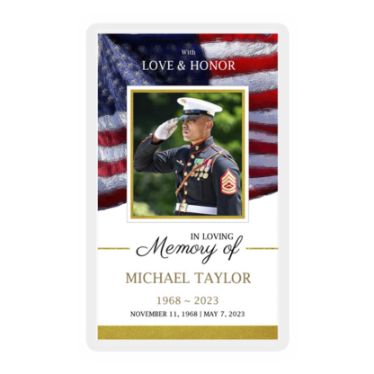 Memorial Card Layout U